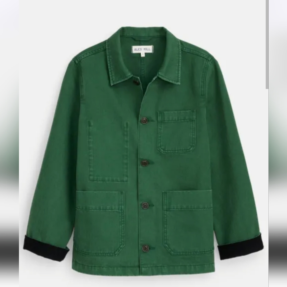 ISO Alex Mill Emerald Green Britt Work Jacket SZ S OR M